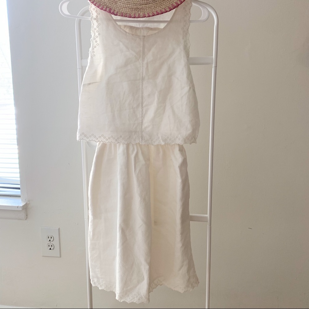 Madewell cutout white dress